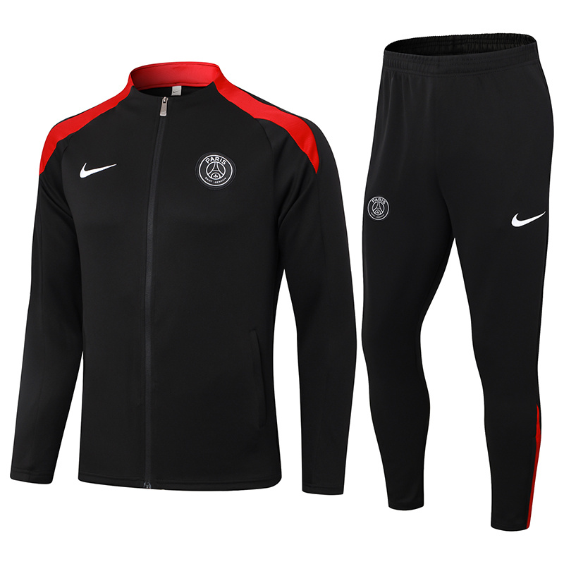 AAA Quality Paris St Germain 24/25 Tracksuit - Red/Black